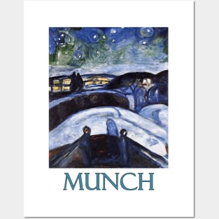 Starry Night by Edvard Munch Posters and Art